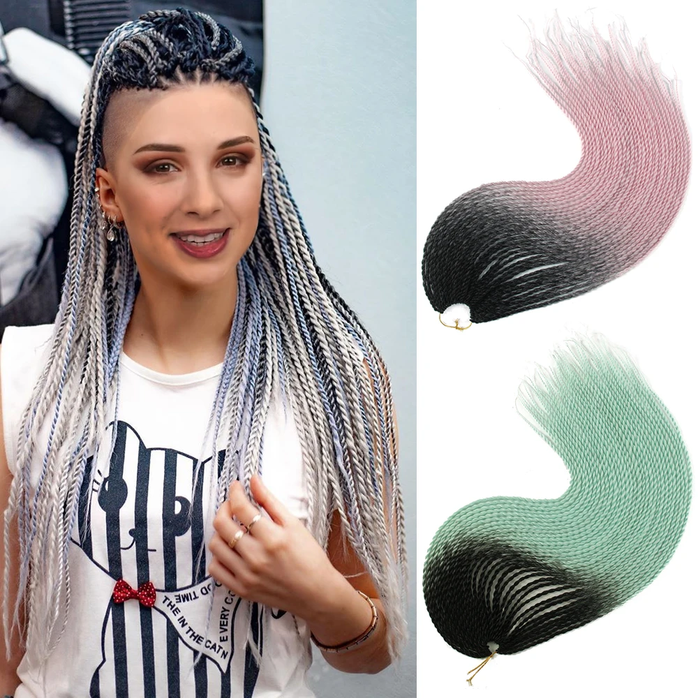 Cheris вязаные крючком косы 24 дюйма сенегалские скрученные волосы синтетические