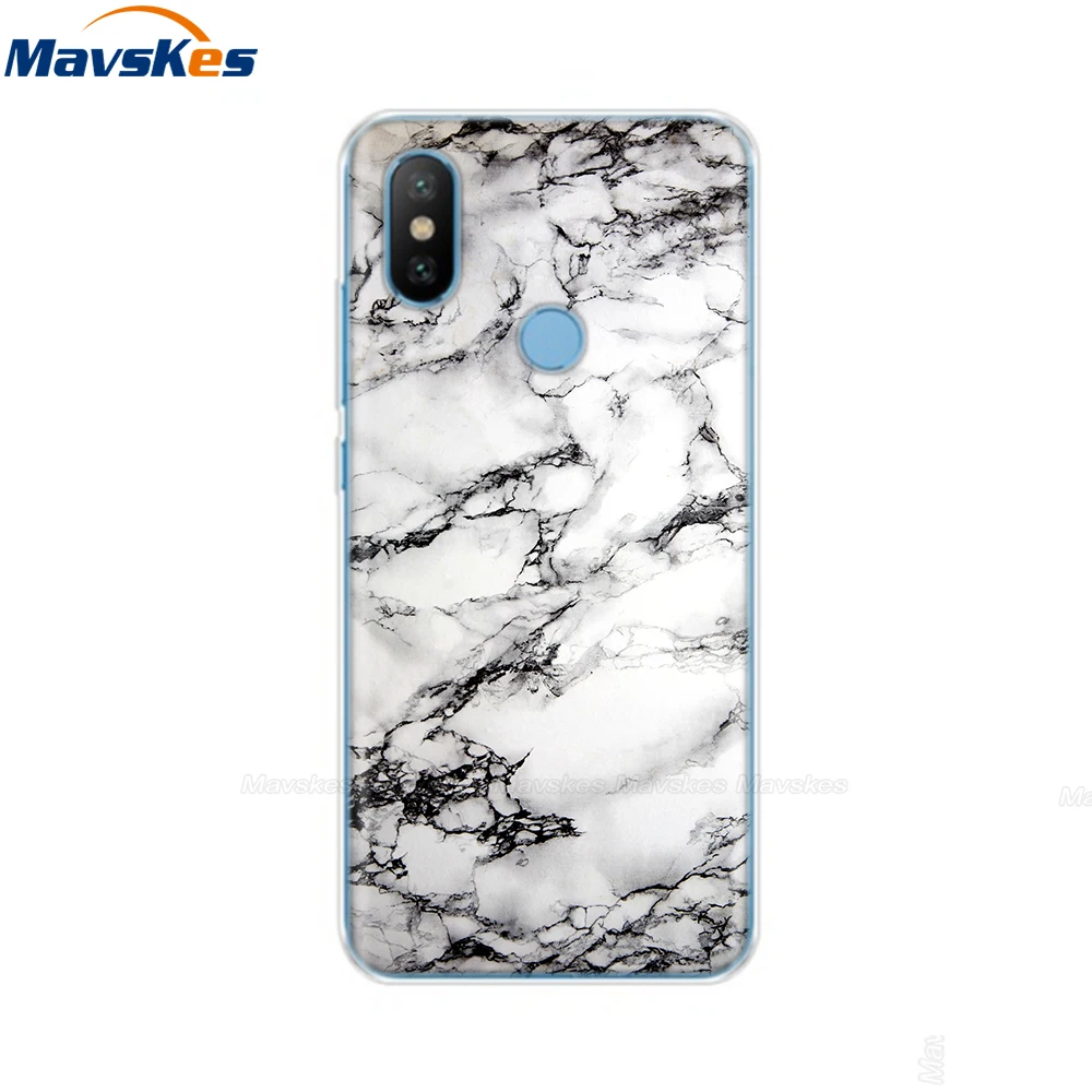 Силиконовый чехол для телефона для Xiaomi mi A2 Lite, чехол с рисунком, мягкая задняя крышка из ТПУ, чехол для телефона для Xiomi mi A2 mi A2 LITE, бампер - Цвет: 2
