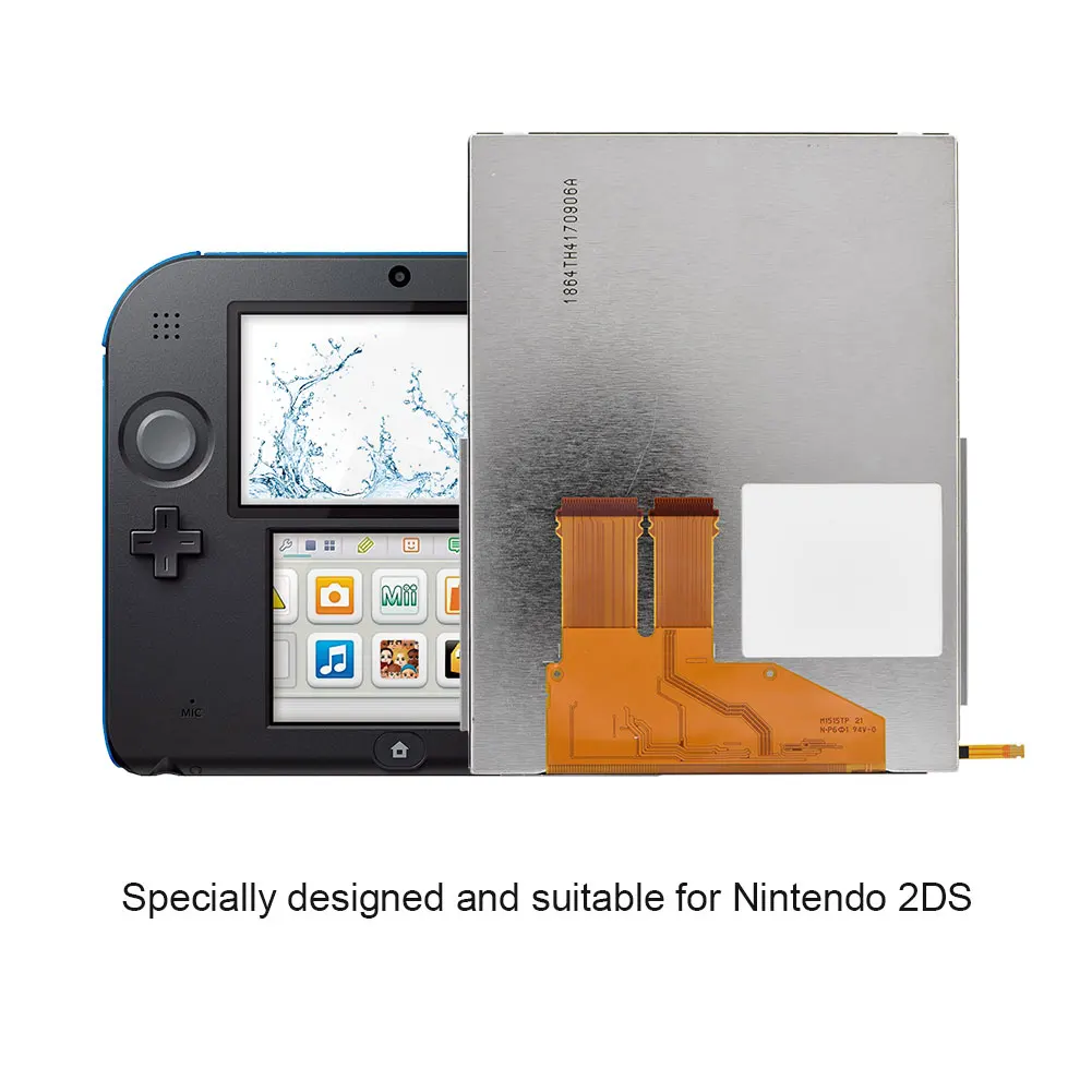 Замена верхней и нижней ЖК дисплей Экран дисплея запасная часть для Nintendo 2DS игры