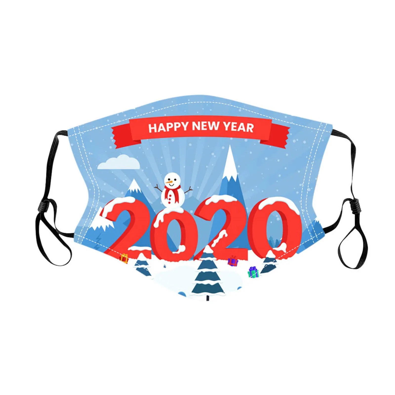 2020 1 шт. взрослое Рождество маски для лица моющиеся рот ткань Маска защиты