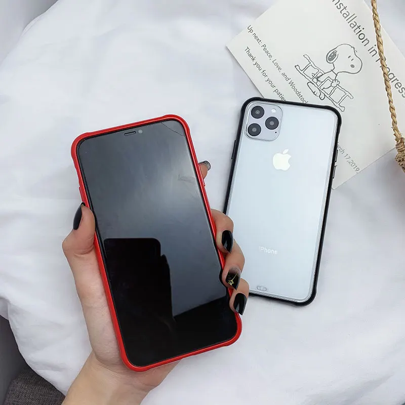 Роскошный Матовый Прозрачный чехол для телефона iPhone 11 Pro Max XR X XS 8 7 6 6S Plus