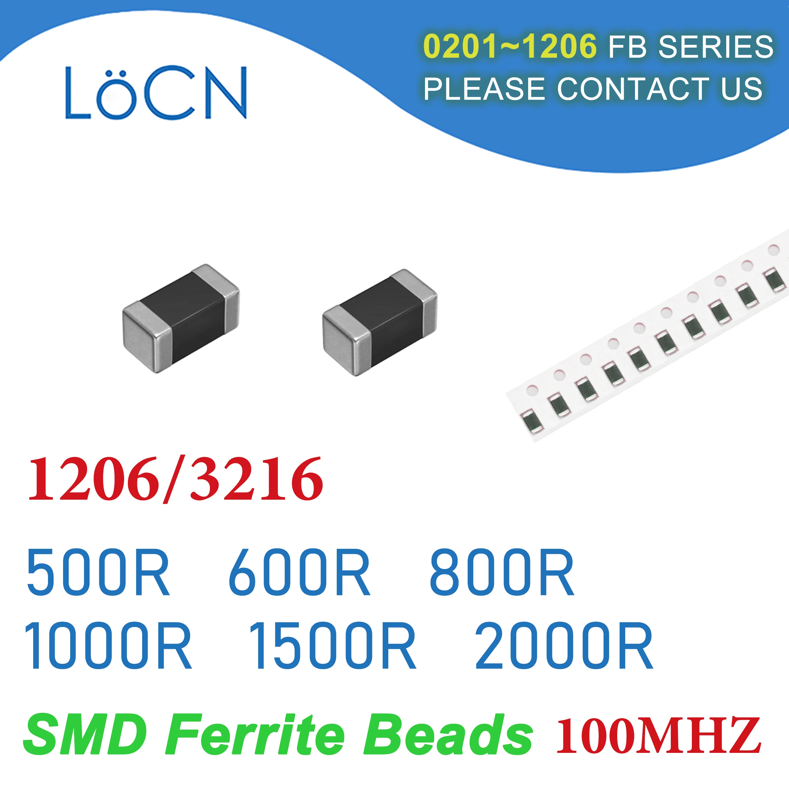 

4000PCS 1206/3216 100MHZ SMD Ferrite Beads 500R 600R 800R 1000R 1500R 2000R Chip Inductor Multilayer 25% High Quality