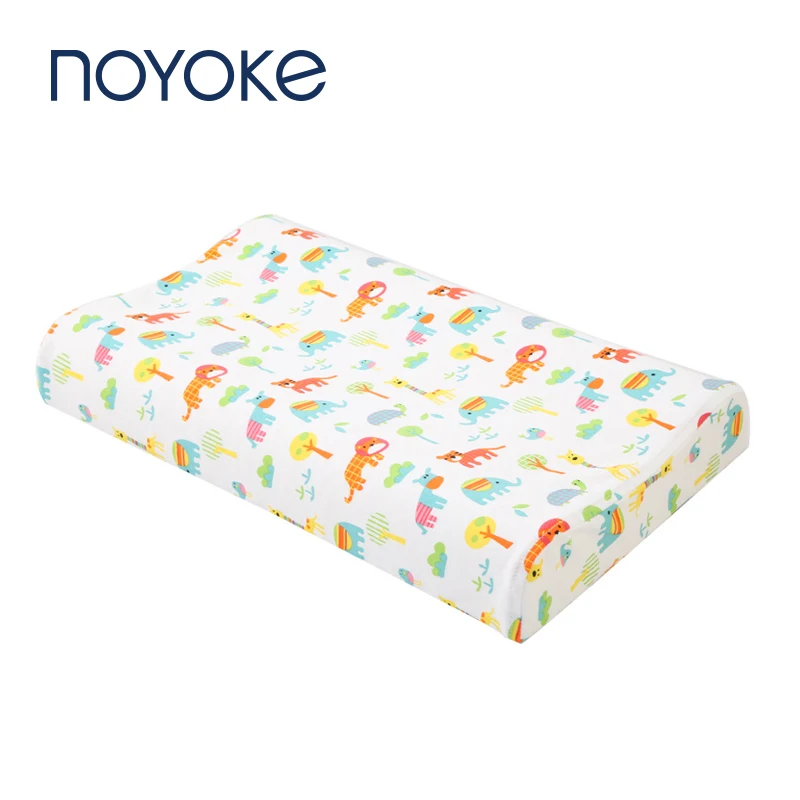 NOYOKE детская подушка, натуральный латекс, детская кровать, подушки для сна, мультфильм, печать, детские подушки для 0-12 лет