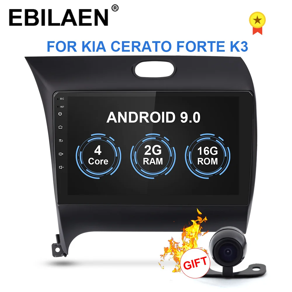 Android 9 0 автомобильный мультимедийный Dvd радио плеер для KIA Cerato K3 Forte 2012 2016 2Din