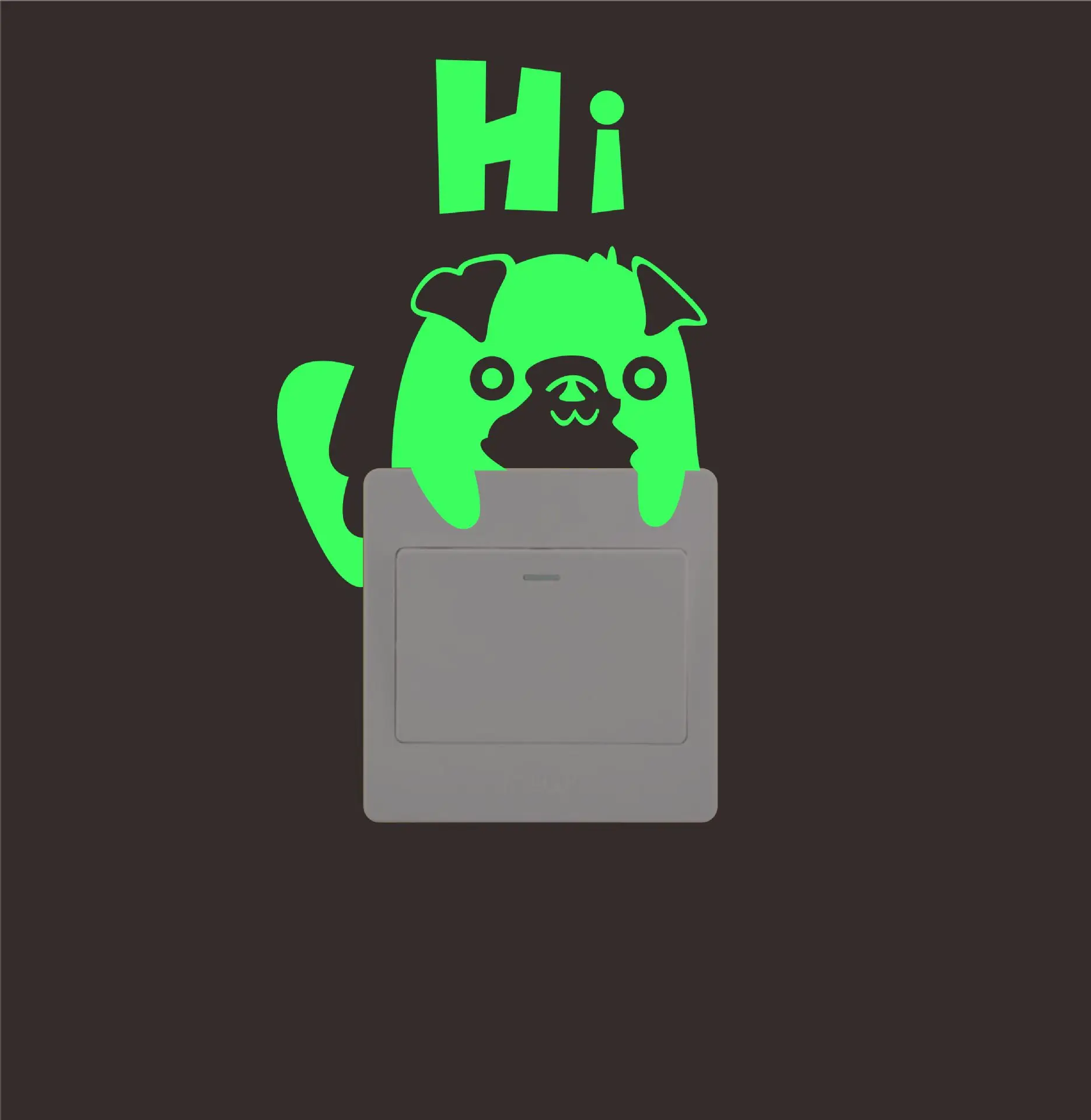 Светящиеся наклейки на светильник 1 шт. для украшения детской комнаты из ПВХ со