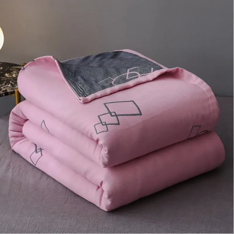 للبيع ثلاث طبقات القطن الشاش منشفة لحاف واحد ومزدوجة الكبار طالب غطاء مهجع البطانيات