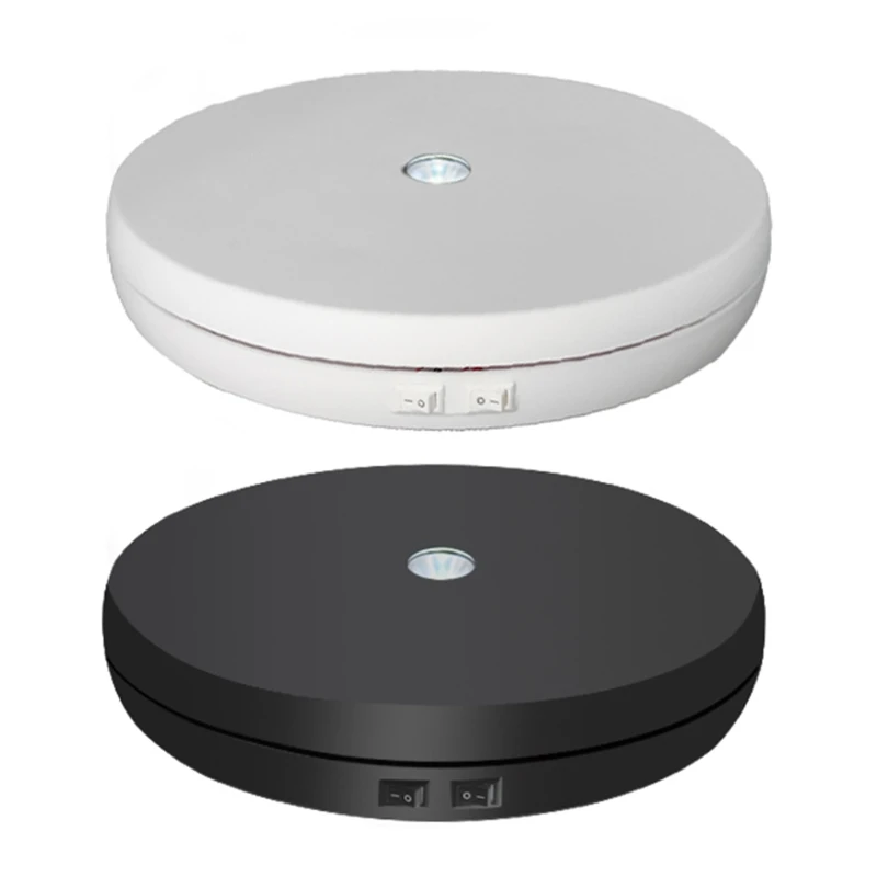 Turntable Display Stand 110/220V 360 Degree Electric Motorized Rotating Turntable for Photography Display Jewelry Watch