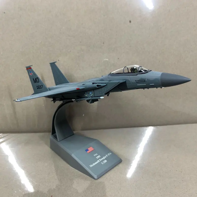 AMER 1/100 масштаб военная модель игрушки USAF F-15A F15 Истребитель Eagle литой металлический самолет модель игрушки для сбора/подарка