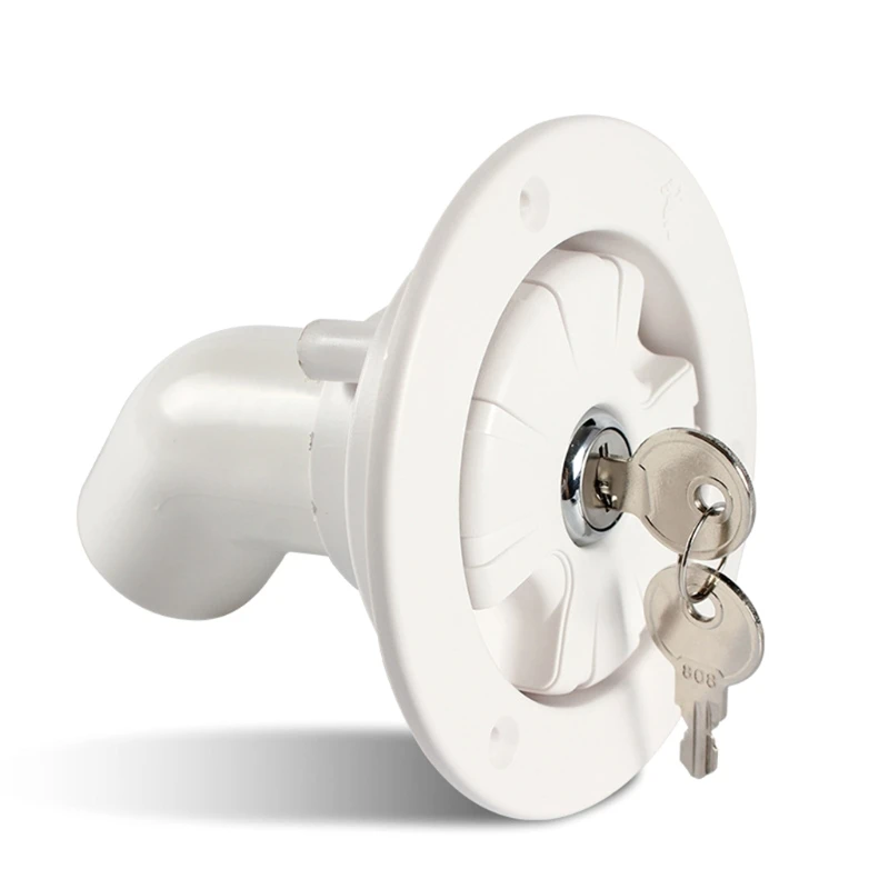 

Gravity Fresh Water Fill Hatch Inlet Filter with Key Lockable for RV Boat Camper