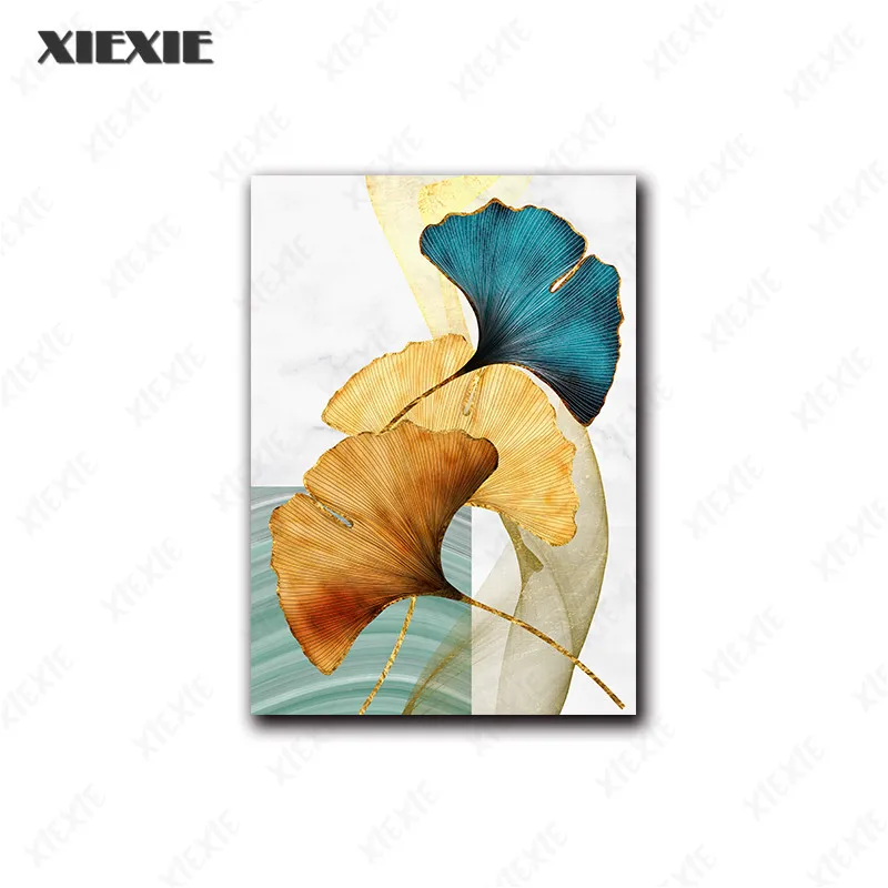 

Personality Painting Plant Leaf Abstract Poster Nordic Canvas Print Wall Art Painting Modern Picture Living Room Decoration