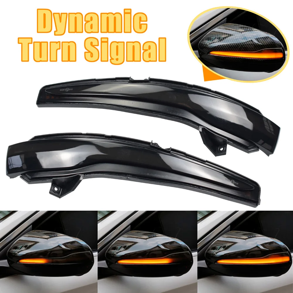 

Dynamic Turn Signal Blinker Sequential Side Mirror Indicator Light For Mercedes Benz C E S GLC W205 X253 W213 W222 V-Class W447