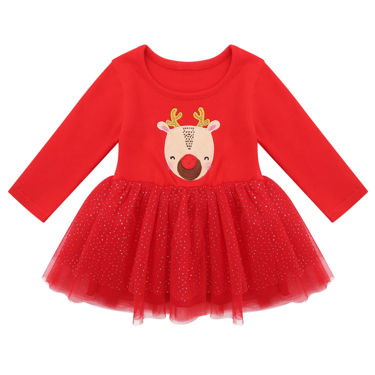 Детские Рождественские костюмы для маленьких девочек красивое фатиновое платье