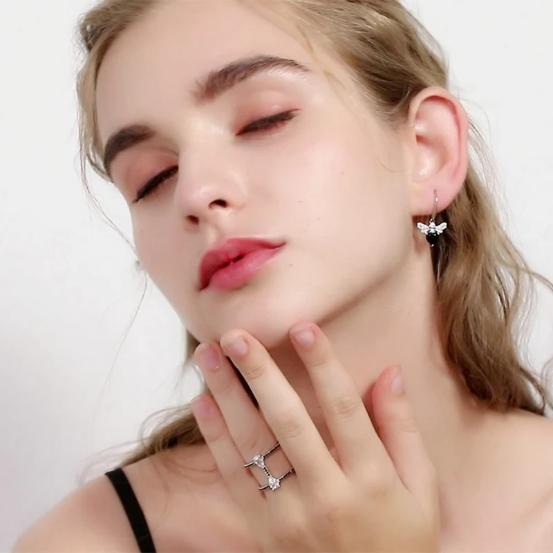 Женские серьги-подвески с шпинелем Black Awn модные ювелирные украшения из