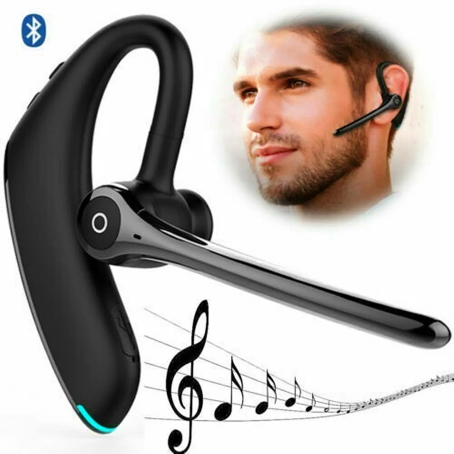 

Headset Handsfree Headphones Wireless Earphone Earbud Earpiece