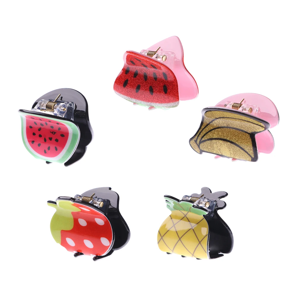 1 шт. миниатюрная заколка для волос аксессуары милые заколки в форме фруктов