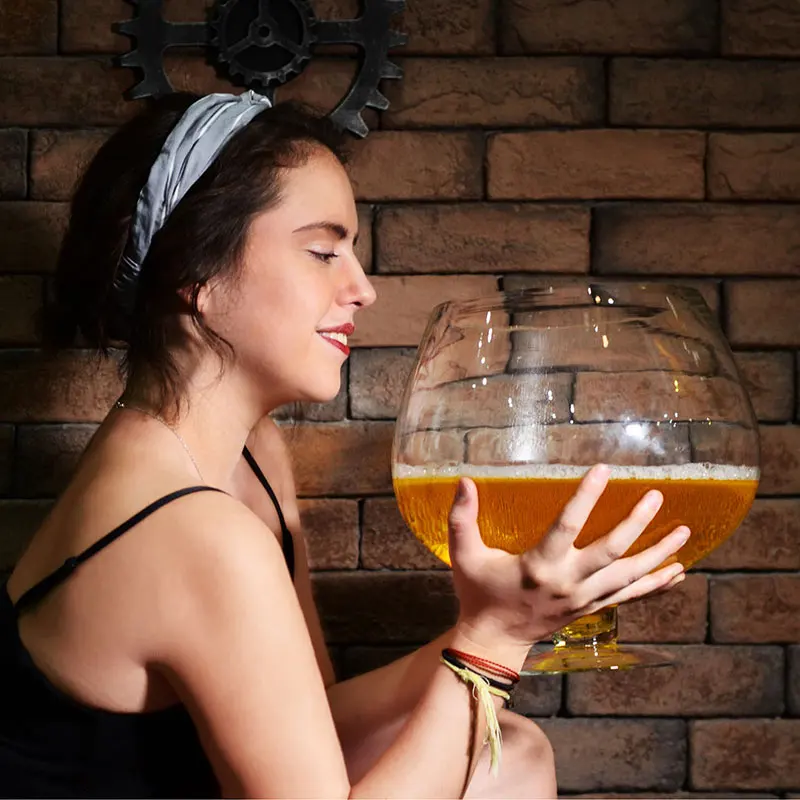 

1000ml/2000ml/4000ml Cocktail Glass Red Wine Glass Goblet Big Mugs Coffee Cups Brandy Snifters Champagne Cup Christmas Gift