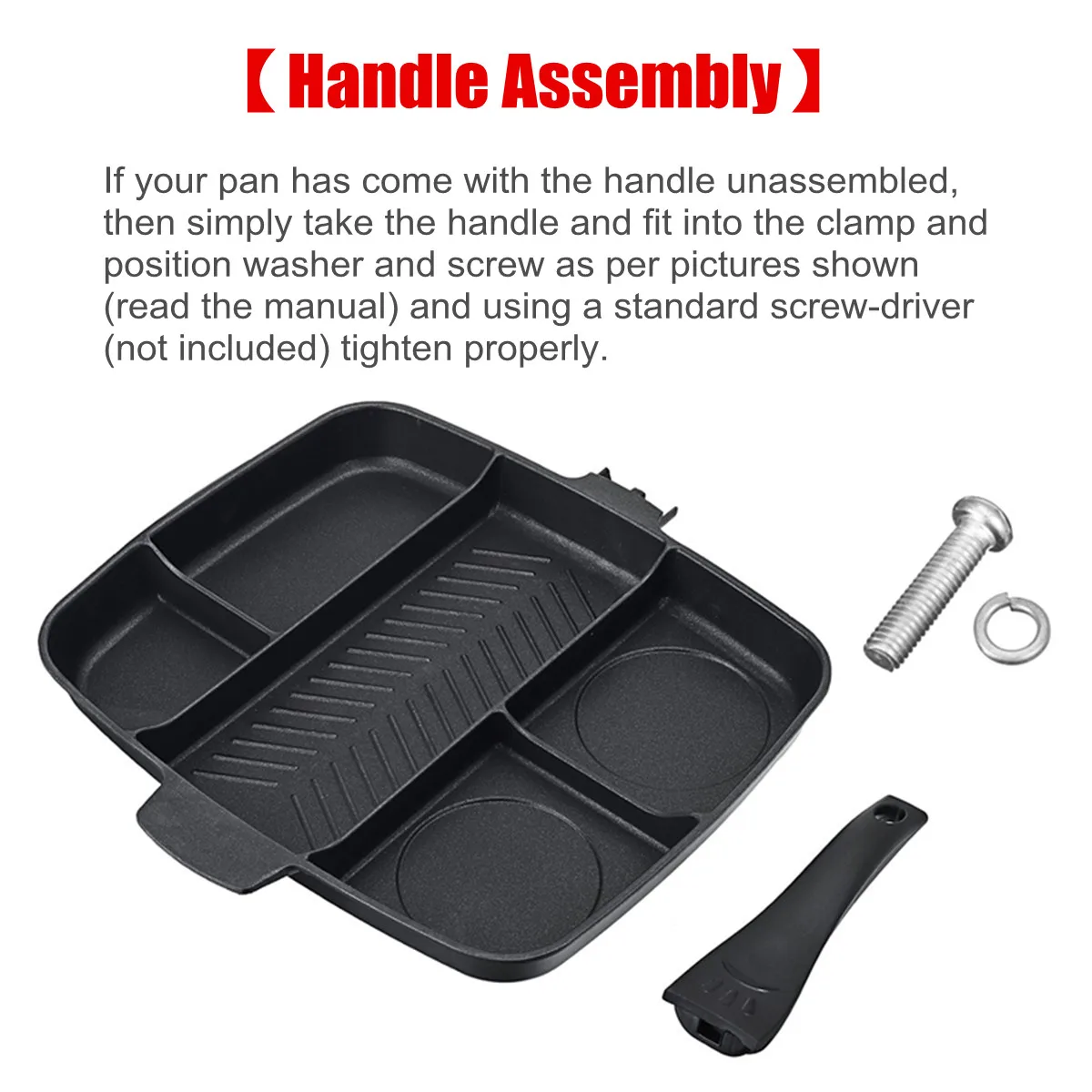 5 в 1 многофункциональная антипригарная сковорода гриль кухонная индукционные