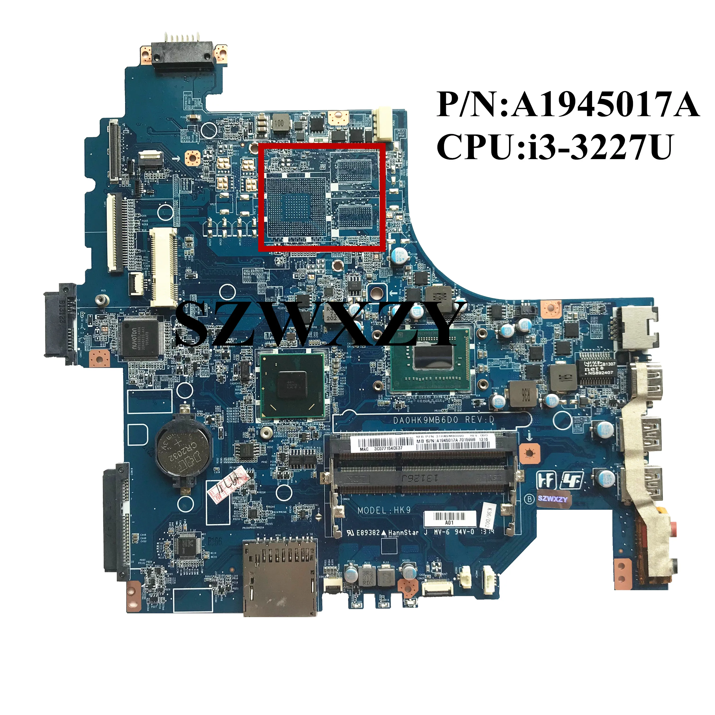 SZWXZY отлично подходит для Sony Vaio SVF152 серии Материнская плата портативного