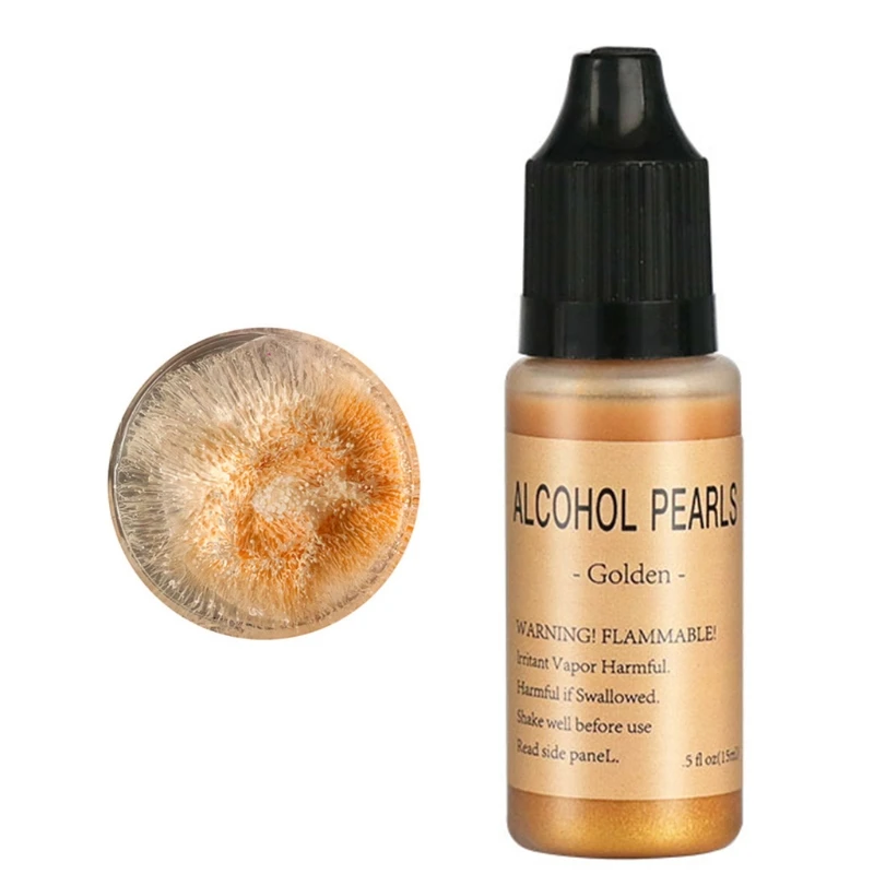 

2021 New Metallic Resin Pigment Resin Dye Alcohol Inks Concentrated Resin Colorant 15ml 2020 trend