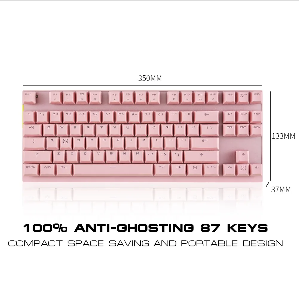 Motospeed GK82 type-C 2,4G Беспроводная/Проводная Механическая игровая клавиатура 87Key красный переключатель перезаряжаемый rgb подсветка для ПК ноутбука