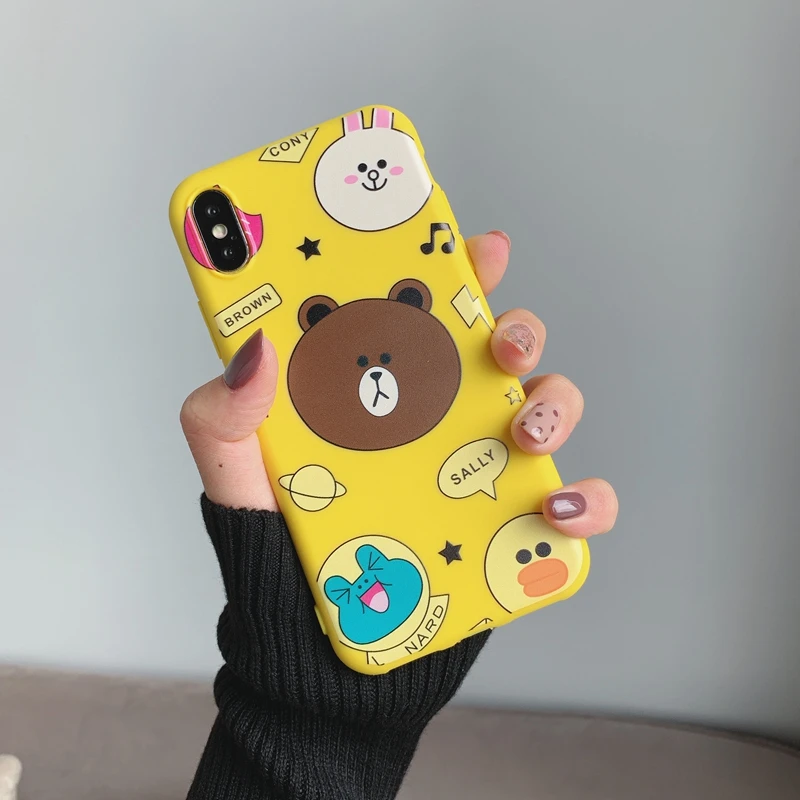 LF-11 Мультяшный Мягкий силиконовый чехол для Etui iPhone 6 6S 7 8 Plus X XR XS Max 11 Pro Max 6,1 5,8 6,5 Мягкий силиконовый чехол с бантом - Цвет: LF-11
