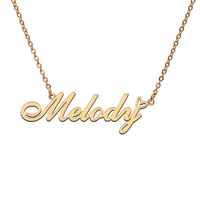 god with love heart personalized character necklace with name melody for best friend jewelry gift