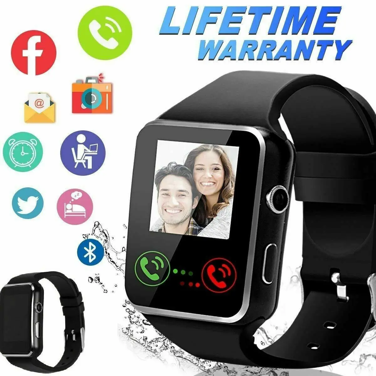 

Fashion Women Men HD Smart Watch Sport Wristband For iPhone Android Samsung