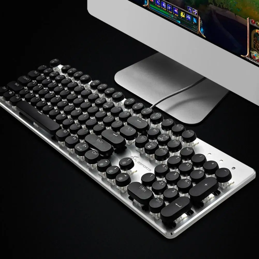 

104Pcs/Set Typewriter Keycaps Great 2 Colors Transparent Replacement Mechanical Keyboard Keycaps Keyboard Keycaps Keycaps