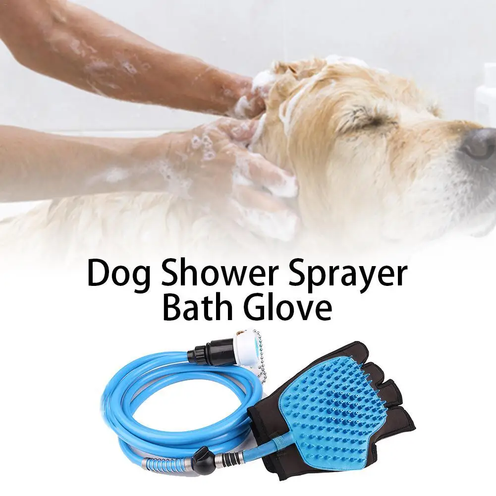 

Dog hair brush dog shower comfort sprayer bath gloves pet bath artifact massage gloves dog grooming