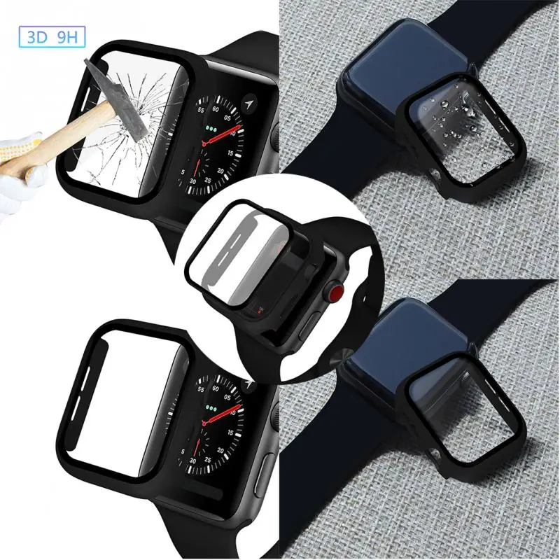 Iwatch1234 все включено для Apple Watch Матовый PC защитный чехол + закаленная пленка 2 в