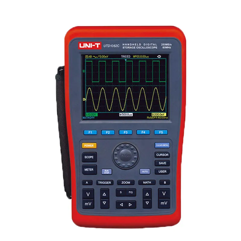 UNI-T UTD1062C UTD1102C Ручной цифровой осциллограф + генератор сигналов мультиметр с USB -
