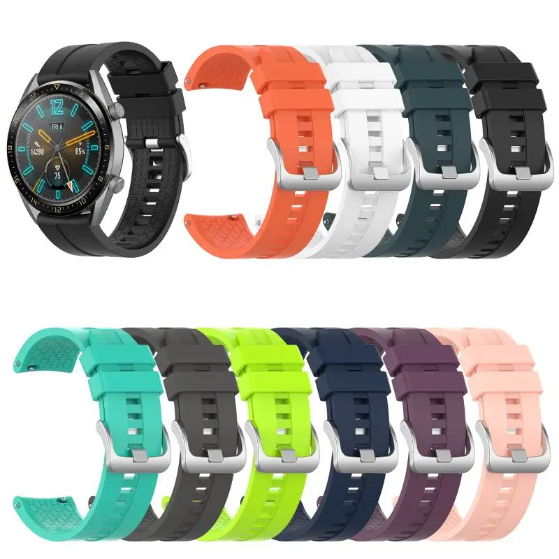 

Hot New Applicable To Huawei Watch GT 46mm Official Silicone Strap Band Universal Display Width 22MM Watch For HUAWEI WATCH GT