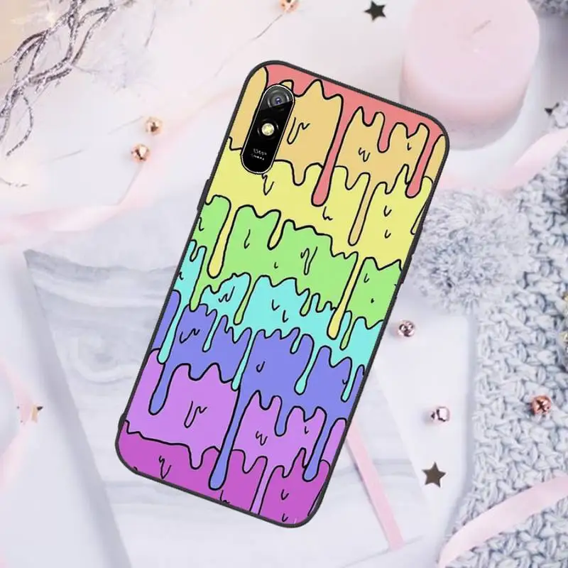 

Pastel Kawaii Melting Phone Cases For Xiaomi Mi Redmi Note 7 8 9 pro 8T 9T 9S 9A 10 Lite pro