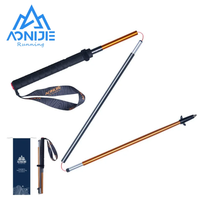 

2 шт./пара AONIJIE E4201 Z-Pole складные ультралегкие быстросъемные трекинговые палки, походные палки для гонок, бега, прогулок из углеродного волокна