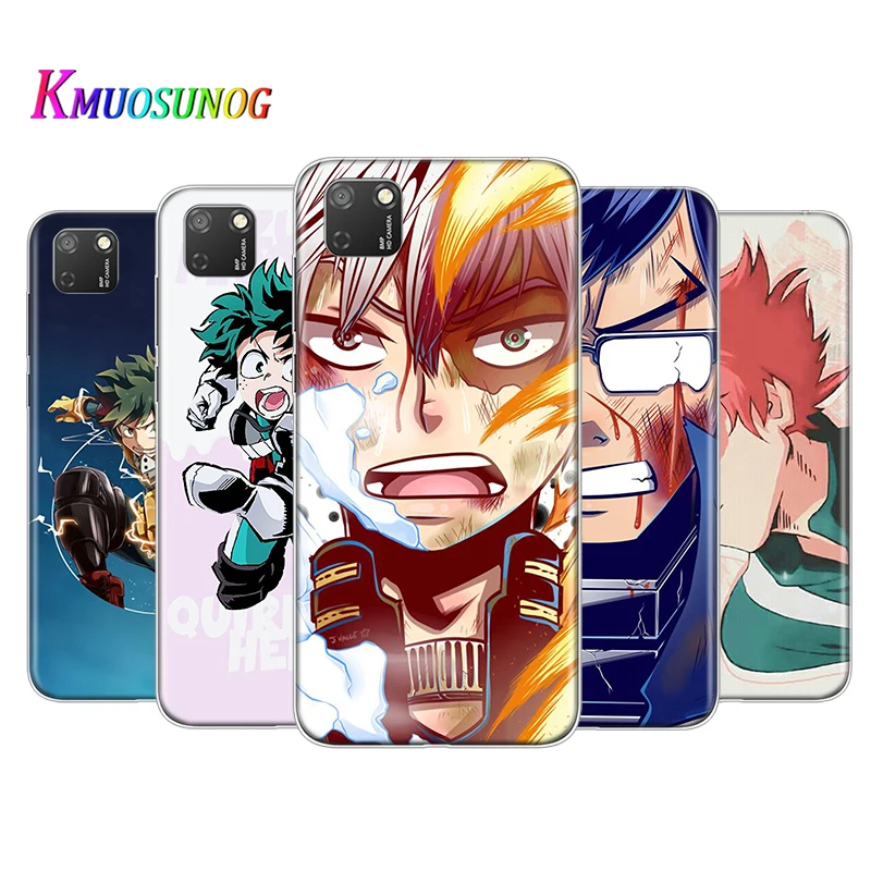 

Transparent Cover Anime My Hero Academia For Honor 9 9S 9A 9C 9X 9N 9i V9 10 10i 10X X10 Lite Pro Shockproof Phone Case