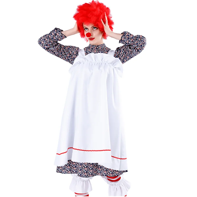 Новинка 2019 косплей Хэллоуин женский костюм безумный клоун ролевые игры цирк
