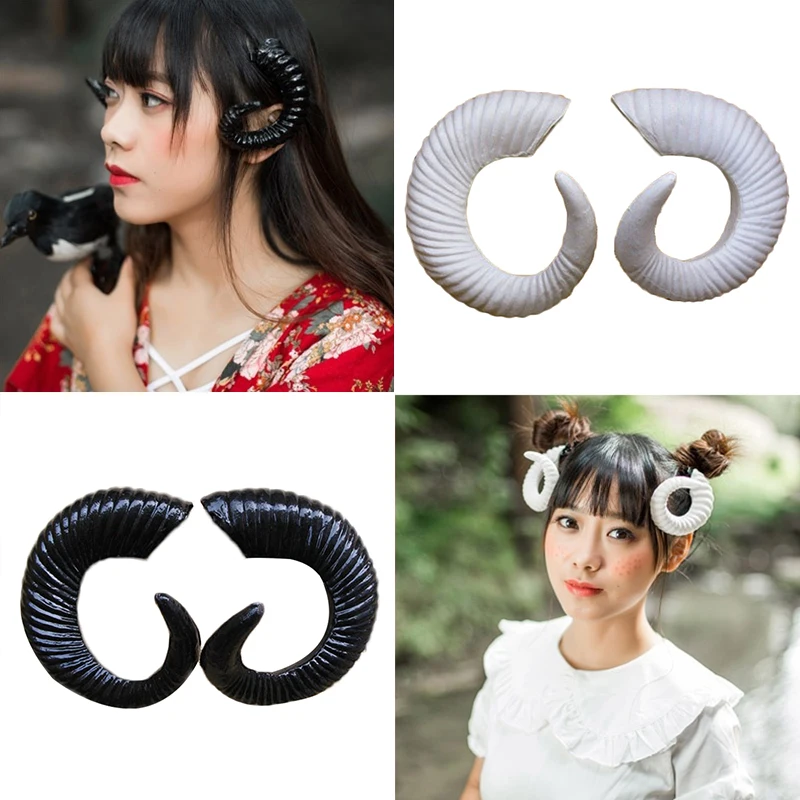 Небольшой оперативная память рога моделирование Пластик коз Рог DIY повязка на