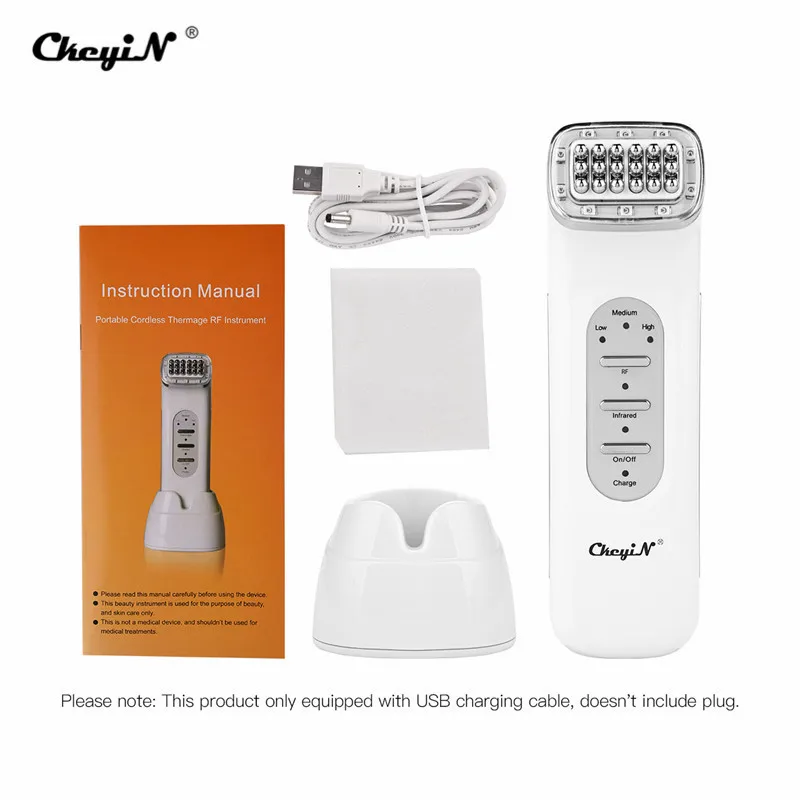 

RF Radio Frequency Beauty Instrument Infrared Light Facial Massager Face Lifting Wrinkle Remover Skin Care Instrument Home