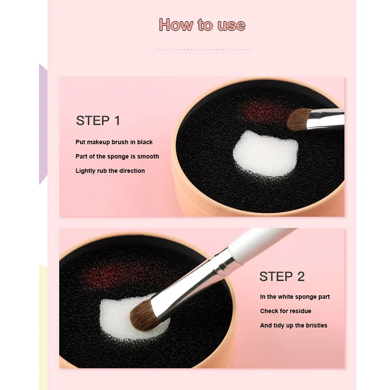 Средство для очистки кистей макияжа быстрая и глубокая очистка двойная