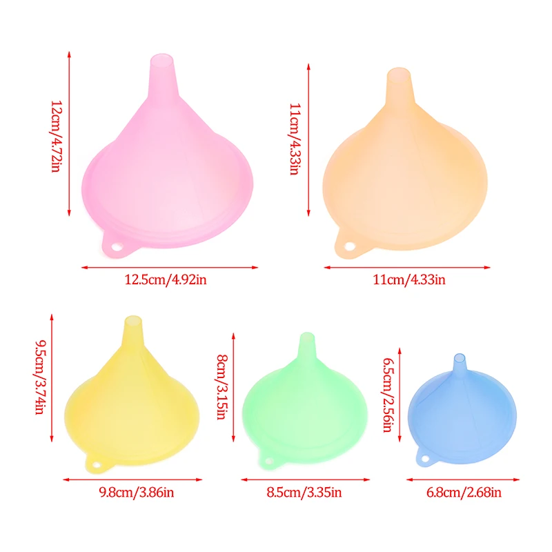 5 шт./компл. размеров воронка для жидкого масла карамельных цветов переноса