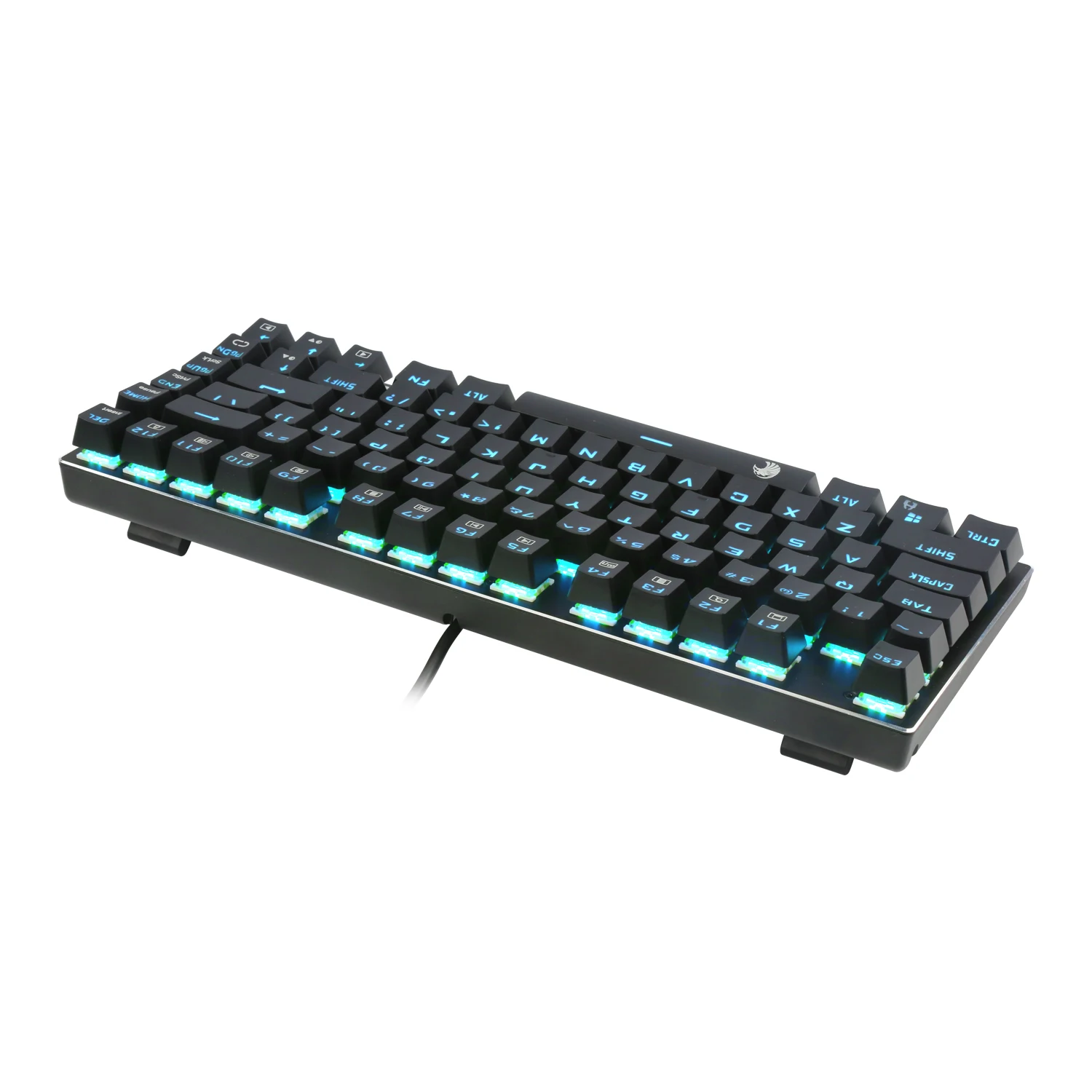 Механическая игровая клавиатура E Element Z88 с синими переключателями голубой