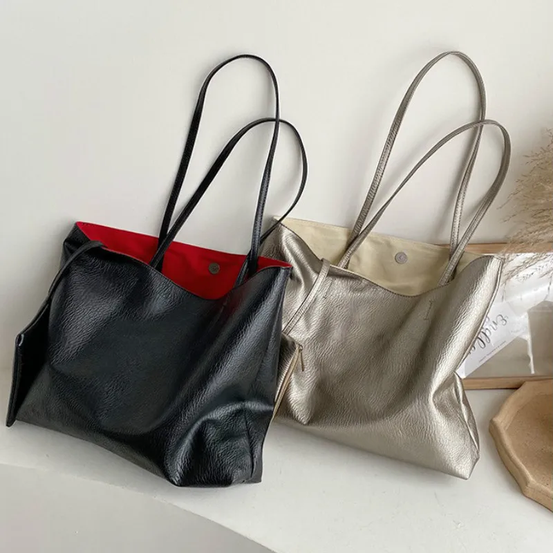 Женская сумка 2019 новая дизайнерская винтажная однотонная Сумка-тоут от