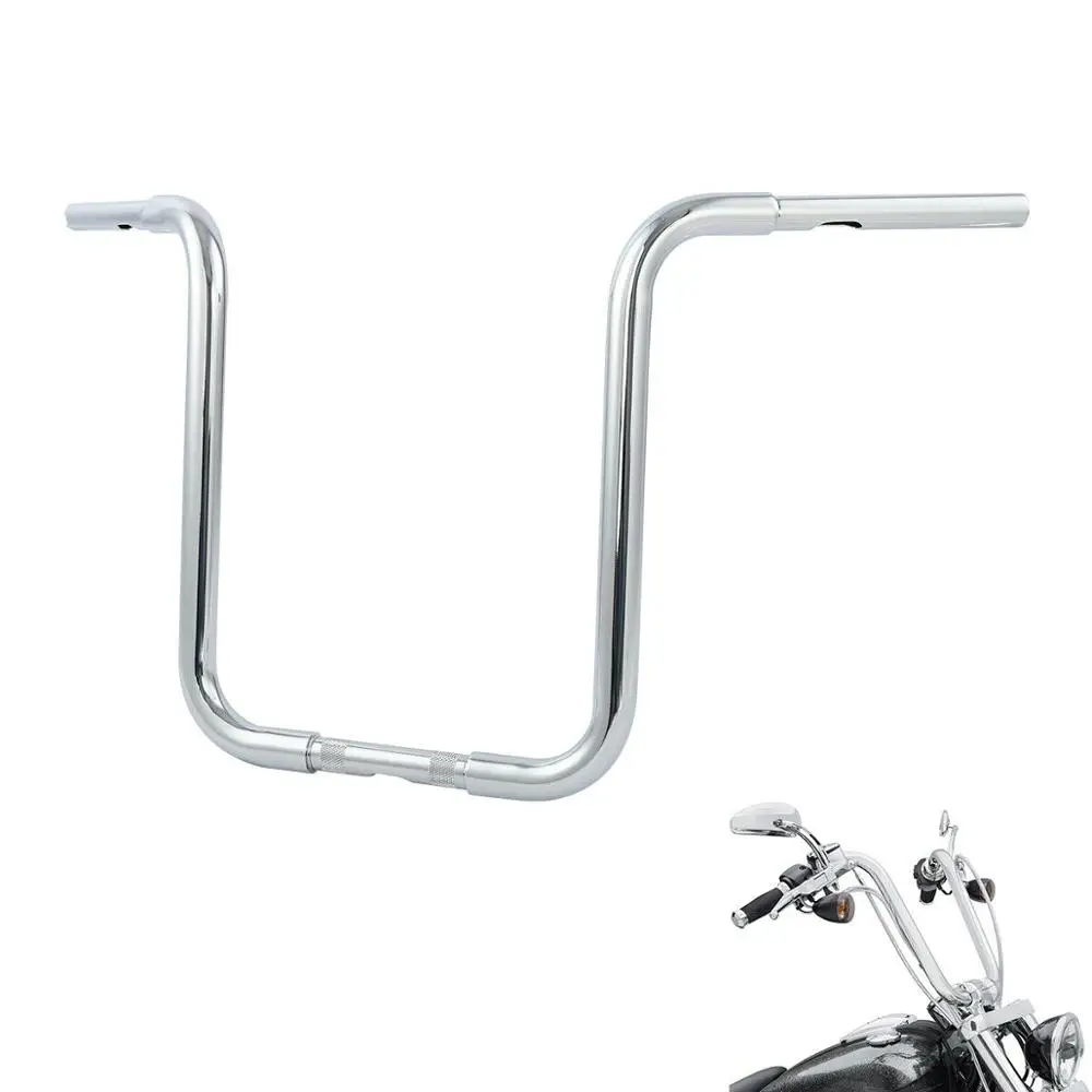 Мотоцикл 18 &quotRise Ape HangerBar FAT 1 1/4&quot ручка для Harley Sportster FLST FXST XL 883 1200 на заказ|Накладки