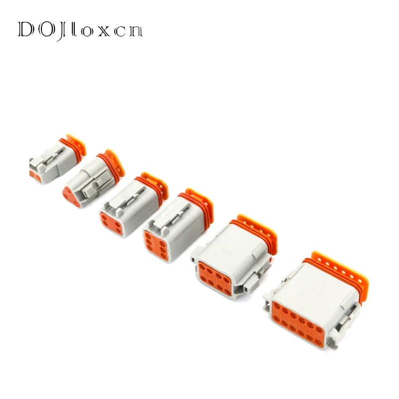 

2/3/4/6/8/12/Hote Deutsch Wiring Male Female Connector Waterproof Electrical Socket For Car Motor With Pins 22-16AWG