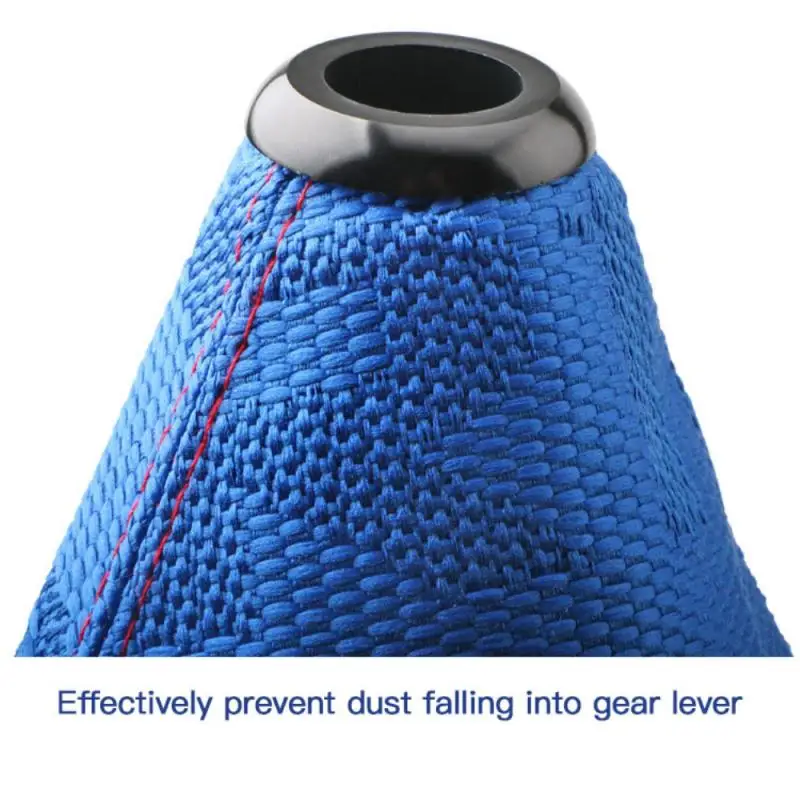 

Durable Bride Canvas Shift Boot Lever Knob Cover Racing Shift Knob Collars for Universal Car With Red Stitching Auto Car Accesso