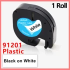 Пластмассовые этикетки Dymo LetraTag, 12 мм, 12267, 91201, 91200, 91202, 91203, 91204, LT 91205 LT91201 для фотоэлементов