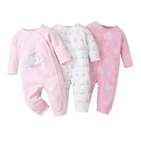 3pcs baby boy clothes set 0 18m newborn unisex cotton baby girl clothes cartoon autumn baby romper infant pajamas ropa bebe