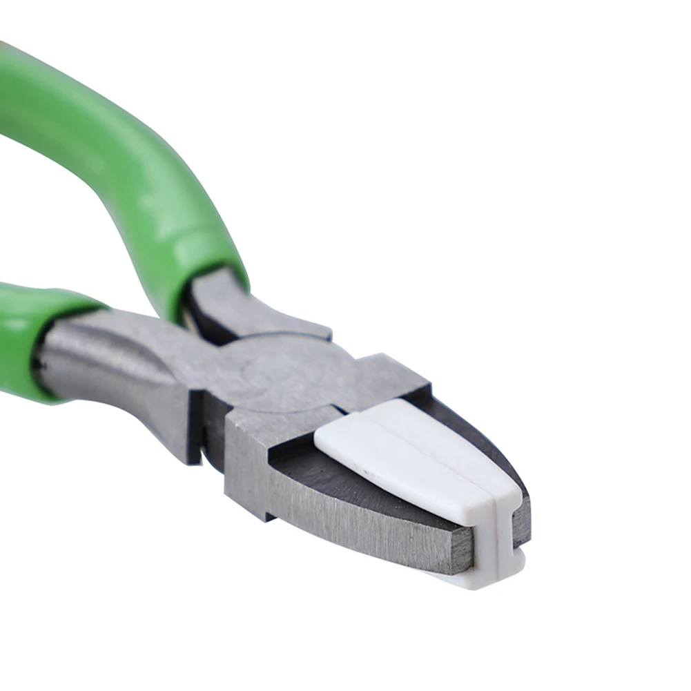 

Flat Nose Jewelry Plier Carbon steel DIY Repair Tool 135mm W/ resin pad