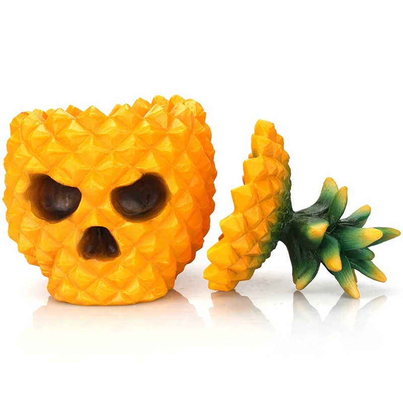 

Pineapple Skull Statue Storage Box Home Desk Office Room Decor Gift Party Decoration Statue Home Decoration