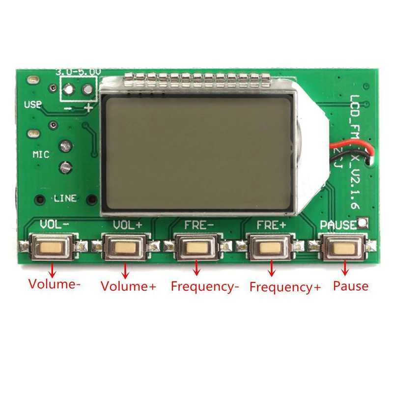 

New 2019 arrival FM Transmitter Digital Module DSP PLL Wireless Stereo Microphone 87-108MHz Hot Sale